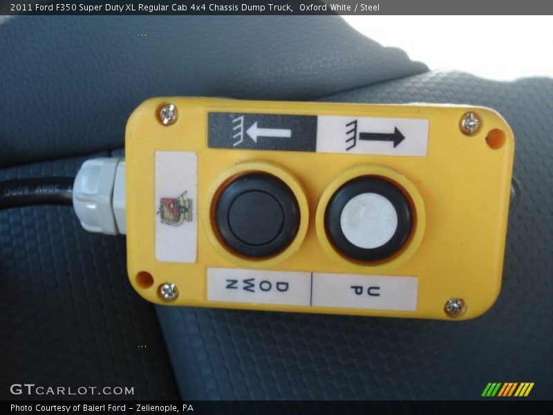 Oxford White / Steel 2011 Ford F350 Super Duty XL Regular Cab 4x4 Chassis Dump Truck