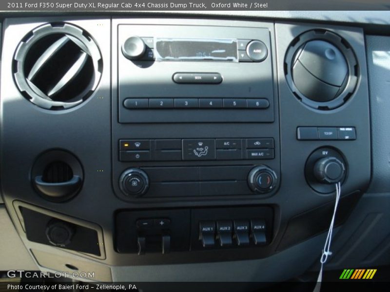 Oxford White / Steel 2011 Ford F350 Super Duty XL Regular Cab 4x4 Chassis Dump Truck