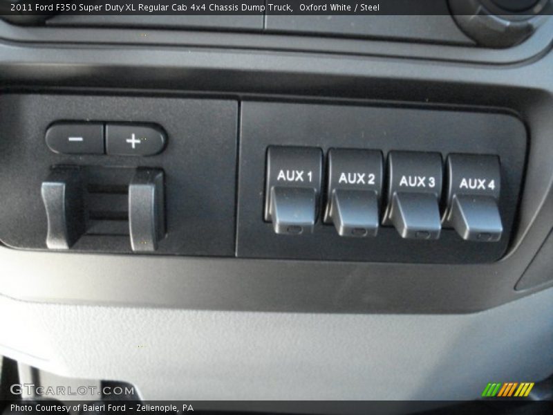 Oxford White / Steel 2011 Ford F350 Super Duty XL Regular Cab 4x4 Chassis Dump Truck