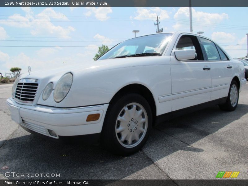 Glacier White / Blue 1998 Mercedes-Benz E 320 Sedan
