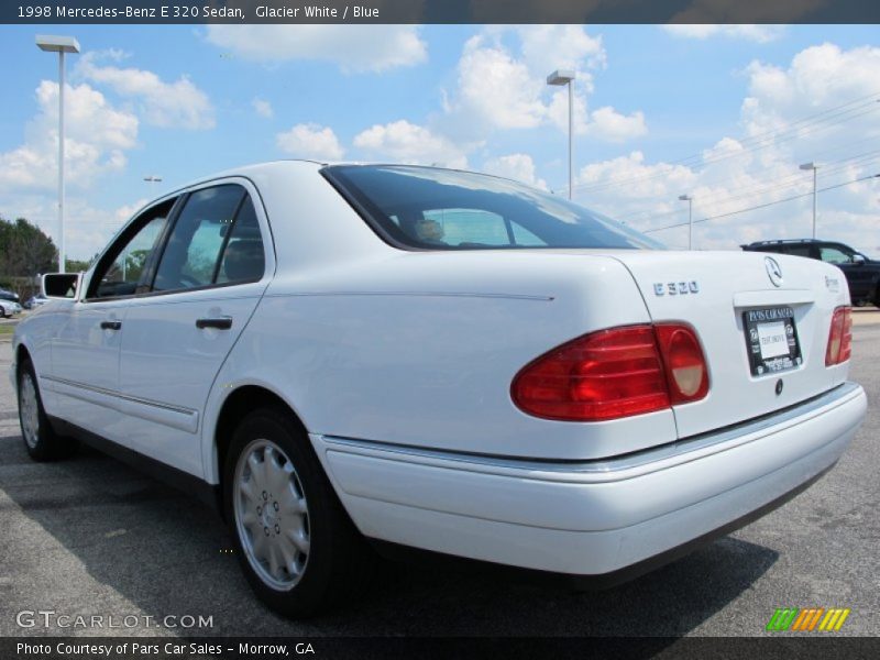 Glacier White / Blue 1998 Mercedes-Benz E 320 Sedan
