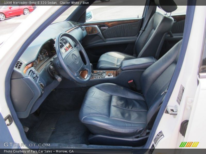 Glacier White / Blue 1998 Mercedes-Benz E 320 Sedan