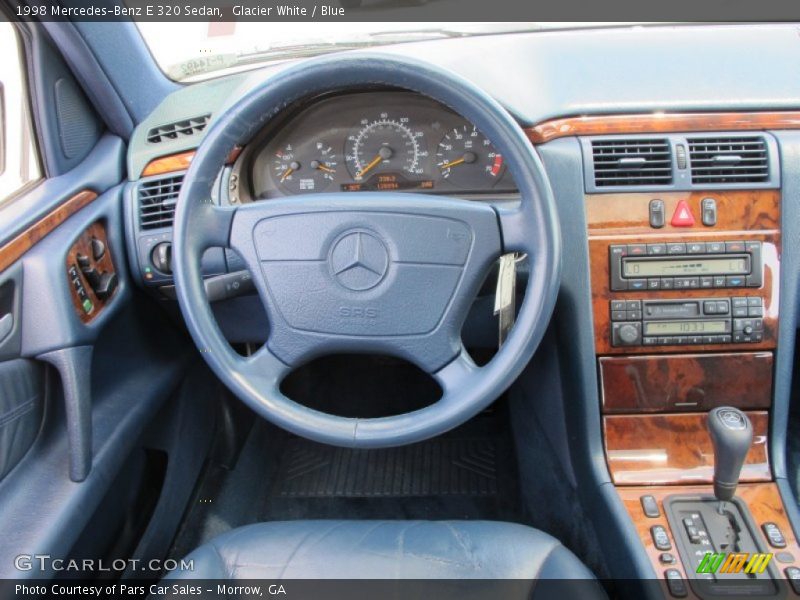 Glacier White / Blue 1998 Mercedes-Benz E 320 Sedan