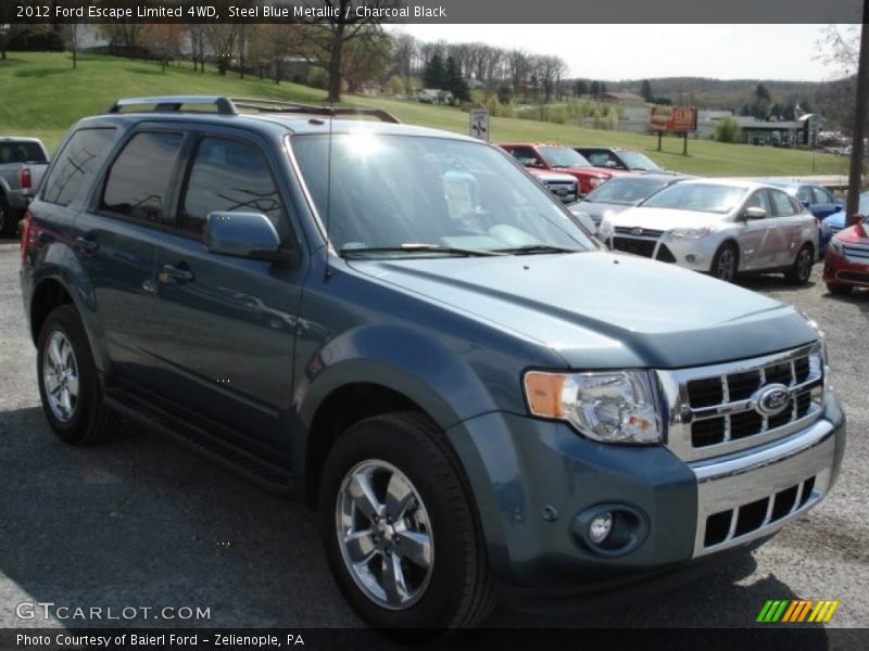 Steel Blue Metallic / Charcoal Black 2012 Ford Escape Limited 4WD