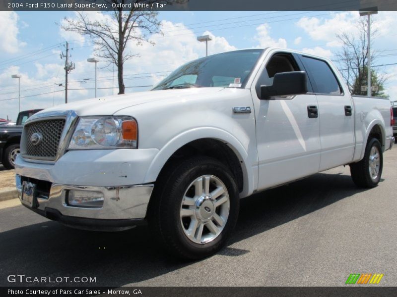 Oxford White / Tan 2004 Ford F150 Lariat SuperCrew