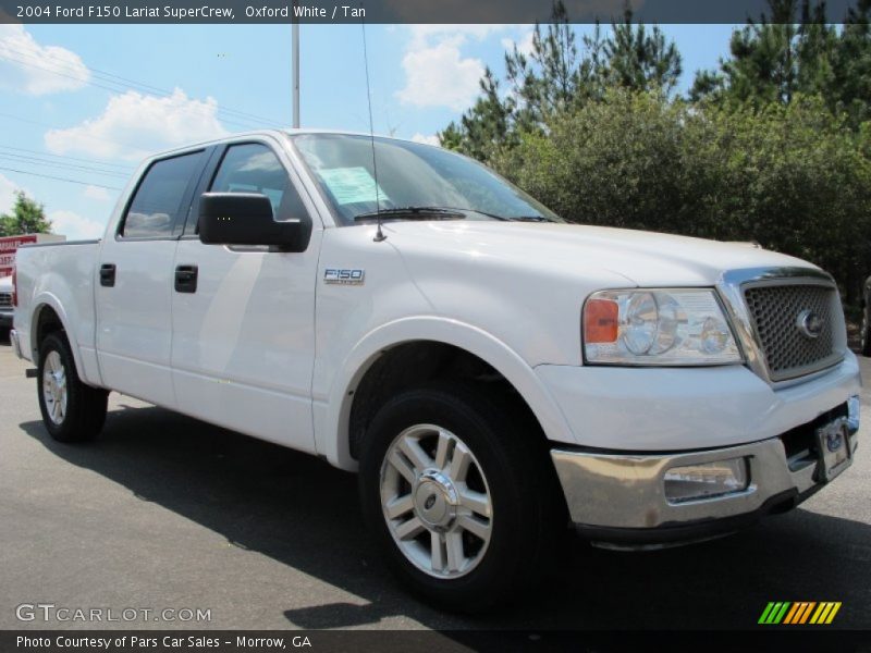 Oxford White / Tan 2004 Ford F150 Lariat SuperCrew