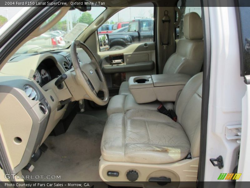 Oxford White / Tan 2004 Ford F150 Lariat SuperCrew