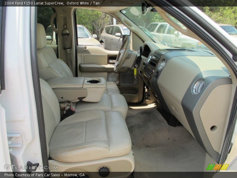 Oxford White / Tan 2004 Ford F150 Lariat SuperCrew