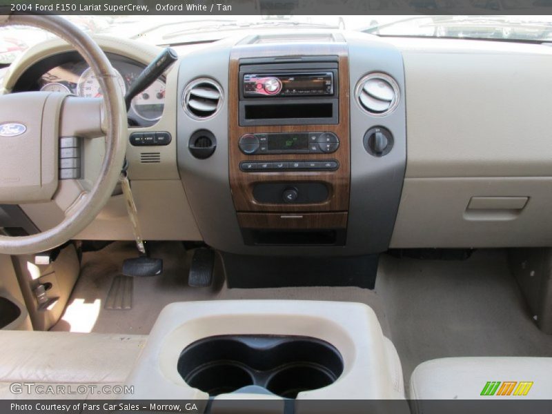 Oxford White / Tan 2004 Ford F150 Lariat SuperCrew