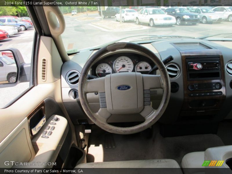 Oxford White / Tan 2004 Ford F150 Lariat SuperCrew