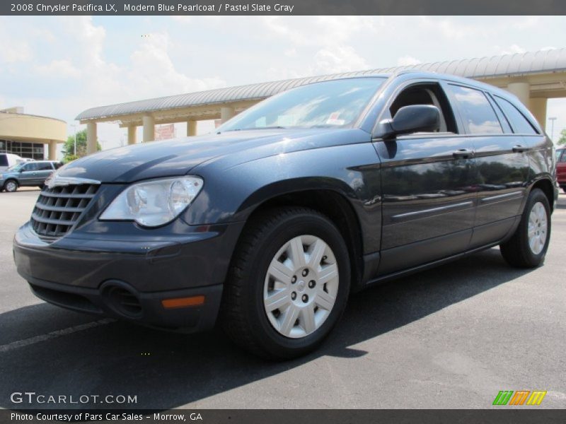 Modern Blue Pearlcoat / Pastel Slate Gray 2008 Chrysler Pacifica LX