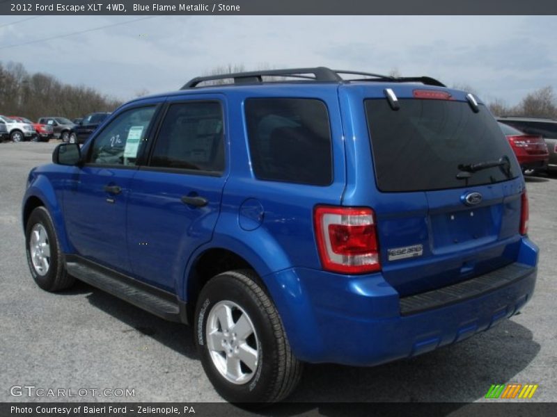 Blue Flame Metallic / Stone 2012 Ford Escape XLT 4WD