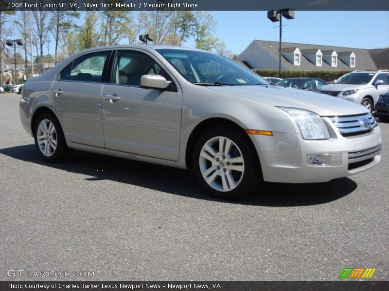 Silver Birch Metallic / Medium Light Stone 2008 Ford Fusion SEL V6