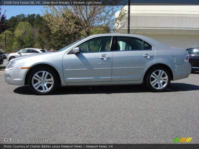 Silver Birch Metallic / Medium Light Stone 2008 Ford Fusion SEL V6