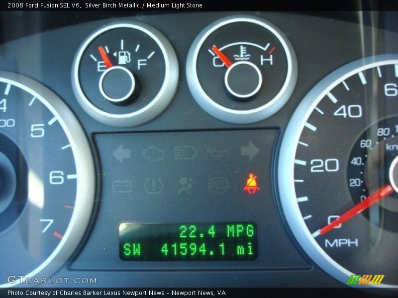 Silver Birch Metallic / Medium Light Stone 2008 Ford Fusion SEL V6