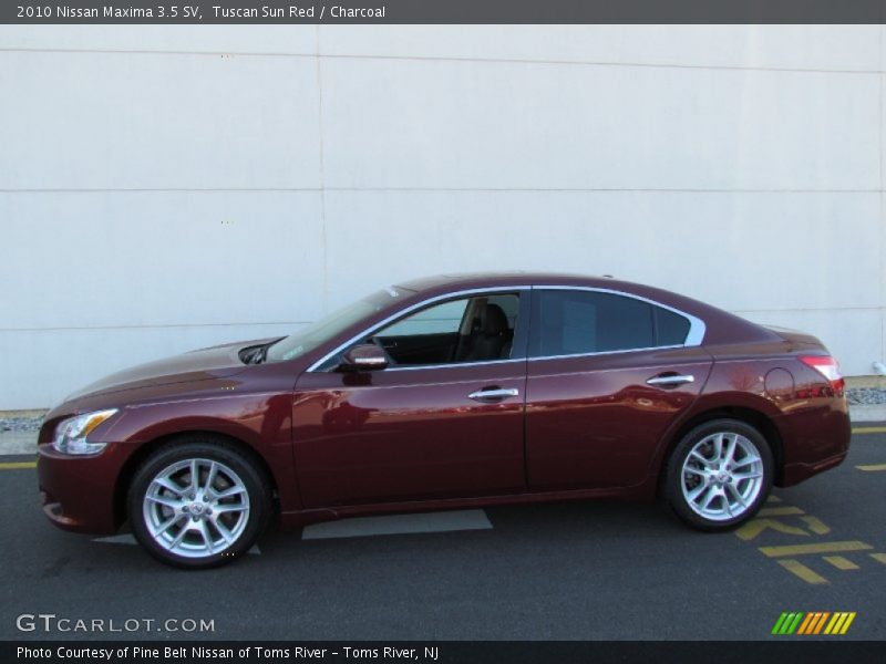 Tuscan Sun Red / Charcoal 2010 Nissan Maxima 3.5 SV