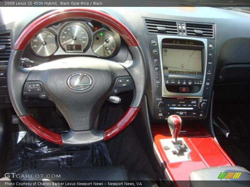 Black Opal Mica / Black 2008 Lexus GS 450h Hybrid