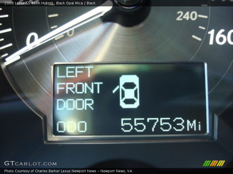 Black Opal Mica / Black 2008 Lexus GS 450h Hybrid