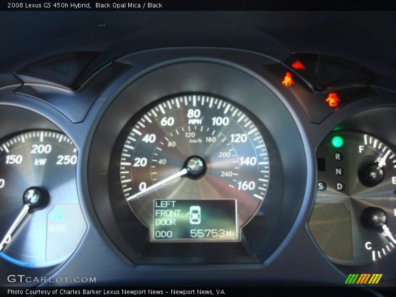 Black Opal Mica / Black 2008 Lexus GS 450h Hybrid