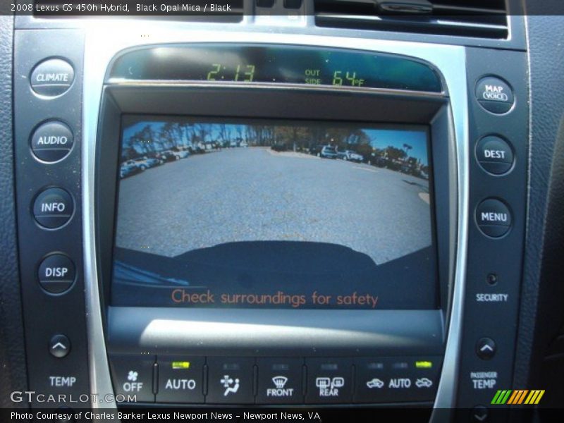 Black Opal Mica / Black 2008 Lexus GS 450h Hybrid
