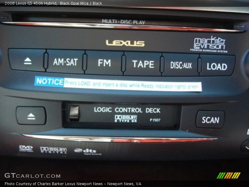 Black Opal Mica / Black 2008 Lexus GS 450h Hybrid