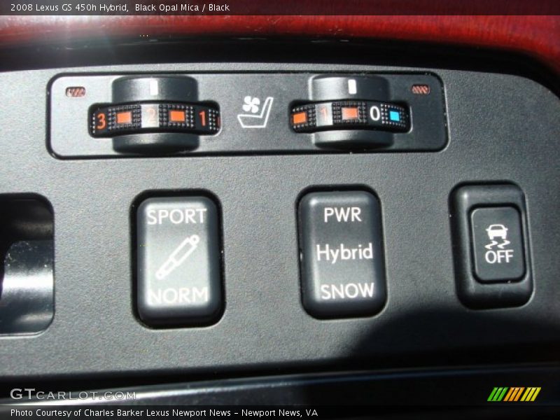Black Opal Mica / Black 2008 Lexus GS 450h Hybrid