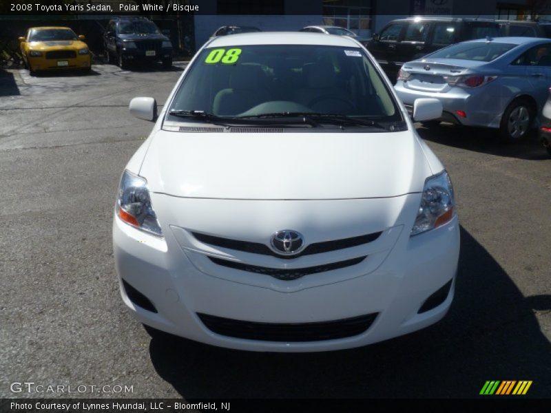 Polar White / Bisque 2008 Toyota Yaris Sedan