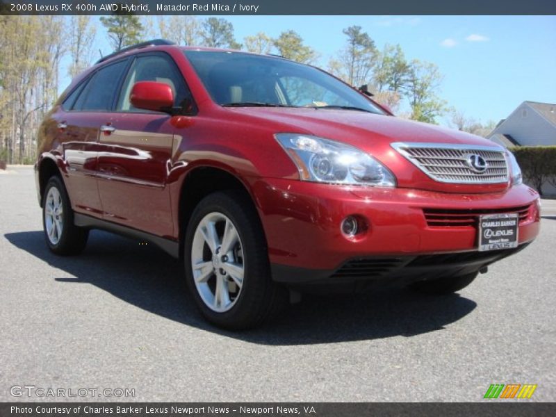 Matador Red Mica / Ivory 2008 Lexus RX 400h AWD Hybrid