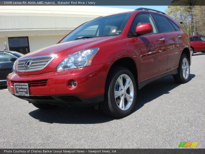 Matador Red Mica / Ivory 2008 Lexus RX 400h AWD Hybrid