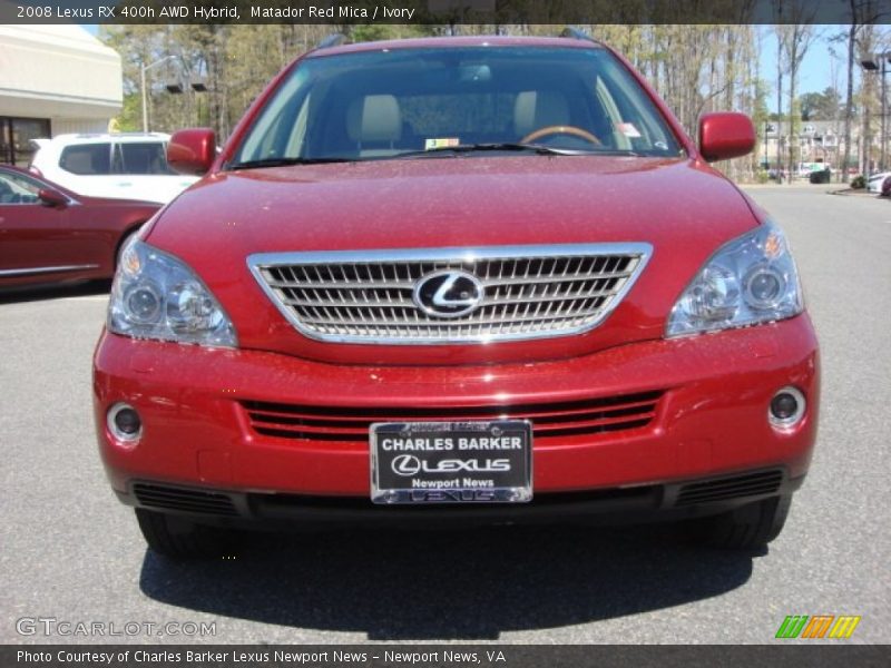 Matador Red Mica / Ivory 2008 Lexus RX 400h AWD Hybrid