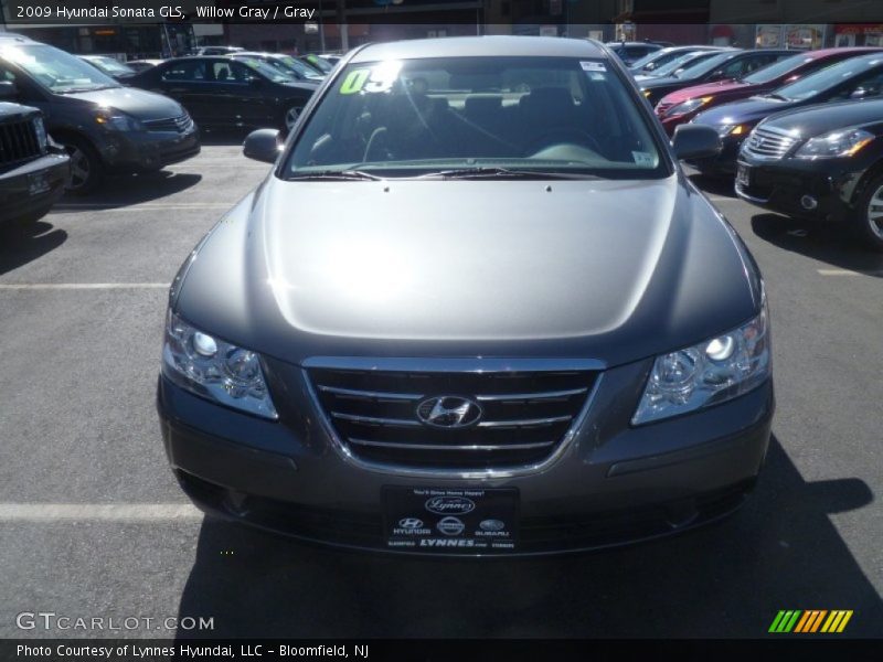 Willow Gray / Gray 2009 Hyundai Sonata GLS