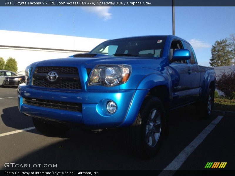 Speedway Blue / Graphite Gray 2011 Toyota Tacoma V6 TRD Sport Access Cab 4x4
