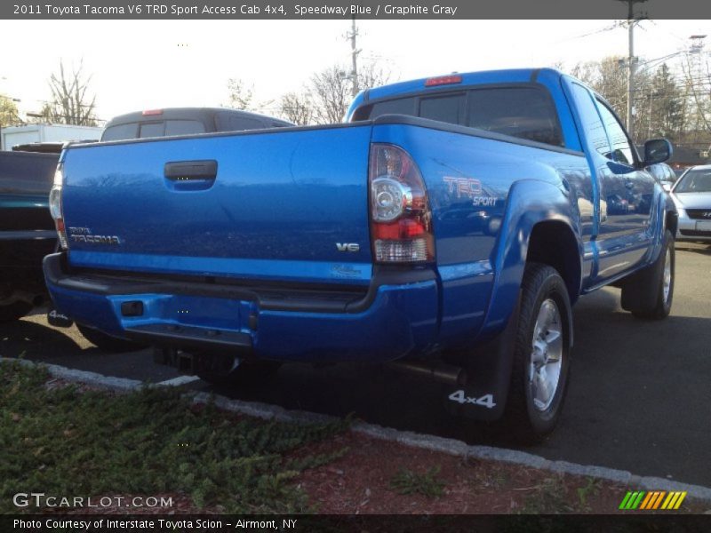 Speedway Blue / Graphite Gray 2011 Toyota Tacoma V6 TRD Sport Access Cab 4x4
