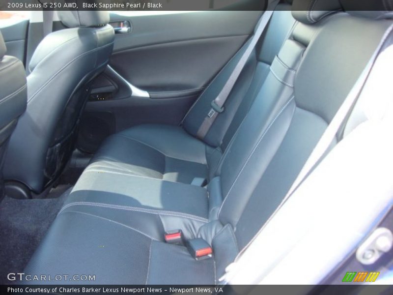 Black Sapphire Pearl / Black 2009 Lexus IS 250 AWD
