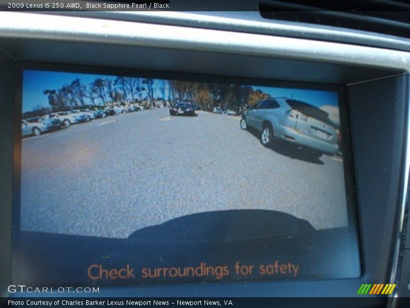 Black Sapphire Pearl / Black 2009 Lexus IS 250 AWD