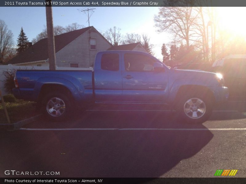 Speedway Blue / Graphite Gray 2011 Toyota Tacoma V6 TRD Sport Access Cab 4x4