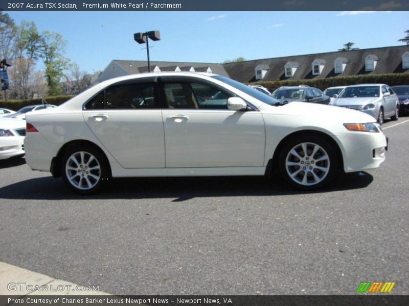 Premium White Pearl / Parchment 2007 Acura TSX Sedan