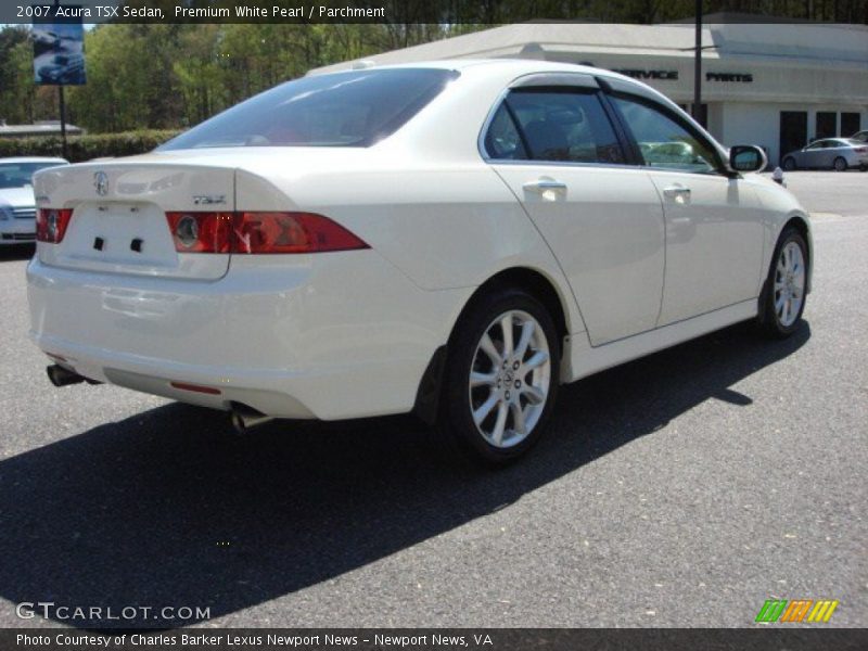Premium White Pearl / Parchment 2007 Acura TSX Sedan