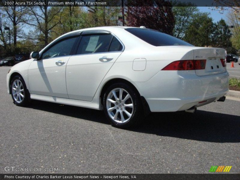 Premium White Pearl / Parchment 2007 Acura TSX Sedan