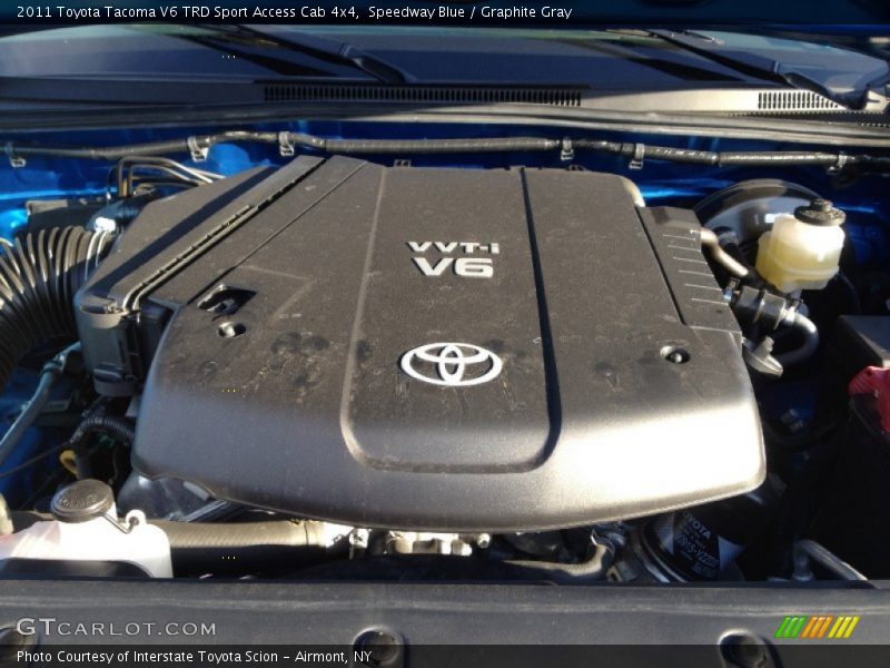 Speedway Blue / Graphite Gray 2011 Toyota Tacoma V6 TRD Sport Access Cab 4x4
