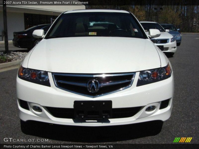 Premium White Pearl / Parchment 2007 Acura TSX Sedan