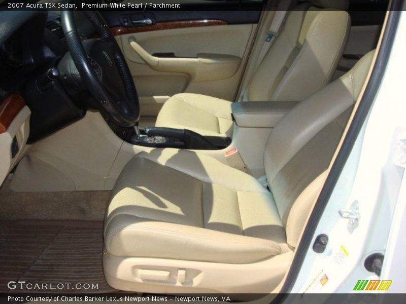 Premium White Pearl / Parchment 2007 Acura TSX Sedan