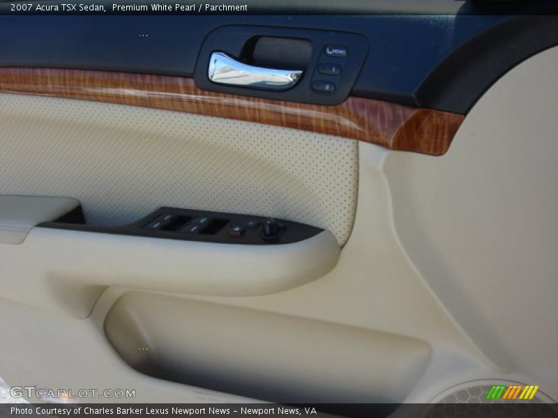 Premium White Pearl / Parchment 2007 Acura TSX Sedan