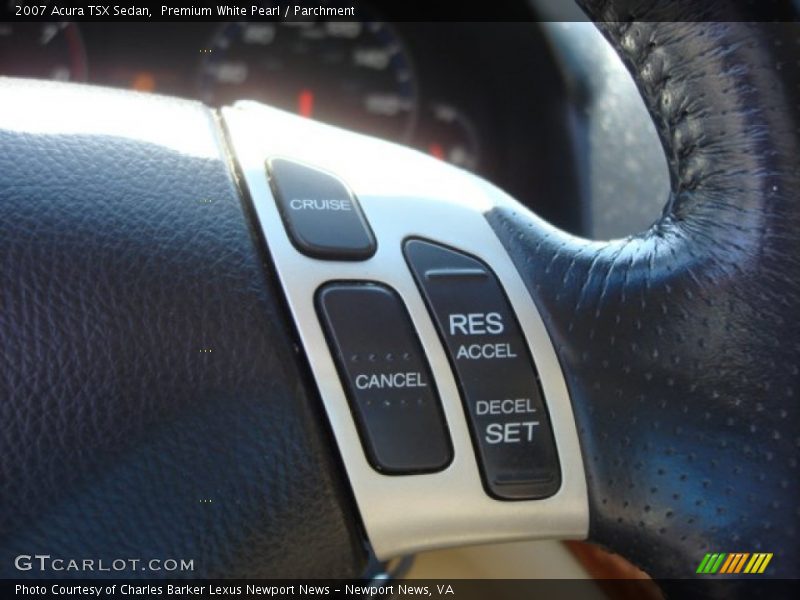 Premium White Pearl / Parchment 2007 Acura TSX Sedan