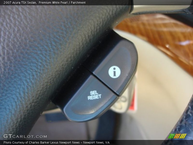 Premium White Pearl / Parchment 2007 Acura TSX Sedan