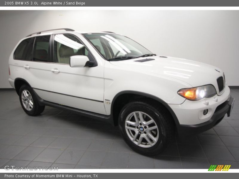 Alpine White / Sand Beige 2005 BMW X5 3.0i