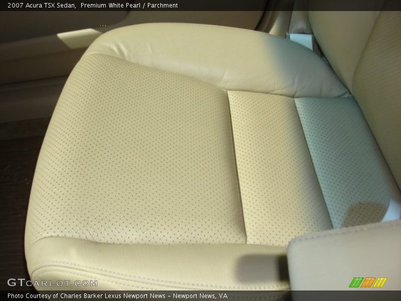 Premium White Pearl / Parchment 2007 Acura TSX Sedan
