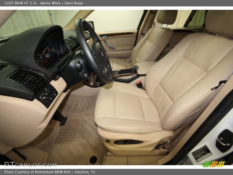 Alpine White / Sand Beige 2005 BMW X5 3.0i