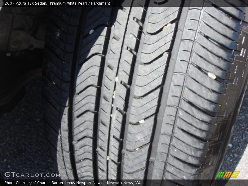 Premium White Pearl / Parchment 2007 Acura TSX Sedan