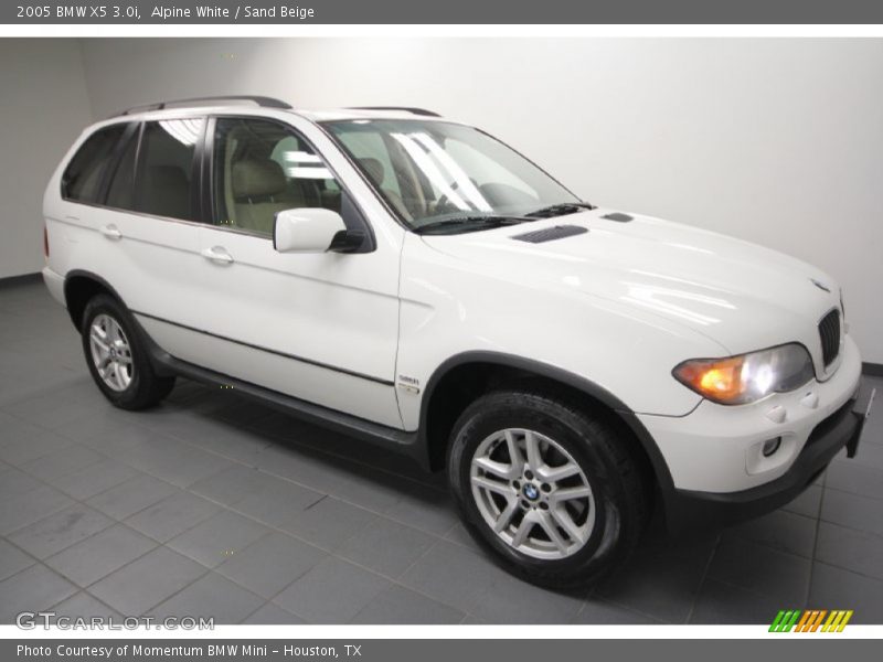 Alpine White / Sand Beige 2005 BMW X5 3.0i